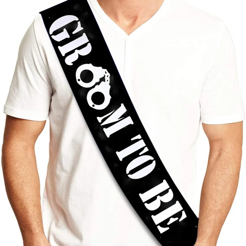 Men'S Grooming Gift Ideas - Novio a ser Sash divertido compromiso