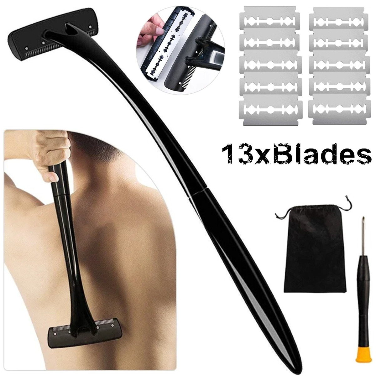 Afeitadora de espalda con mang - Men'S Grooming Hair Removal reseña y precio