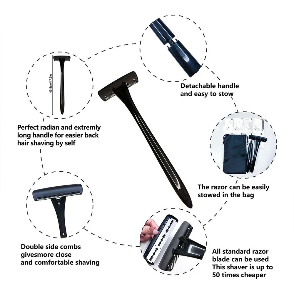 Afeitadora de espalda con mang - Men'S Grooming Hair Removal reseña y precio